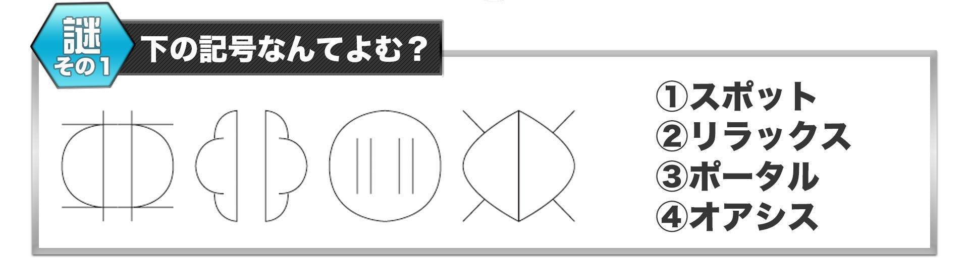 謎その１下の記号なんてよむ？