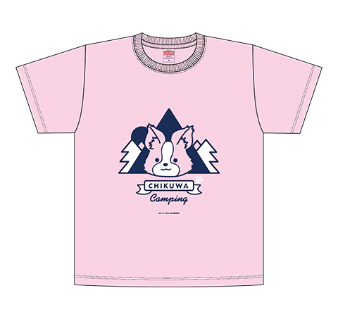 ちくわキャンプTシャツ/ピンク