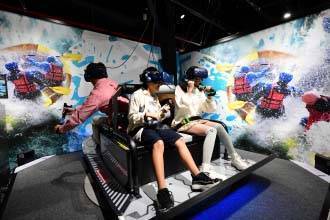 「冒険川下りＶＲ ラピッドリバー」体験風景イメージ