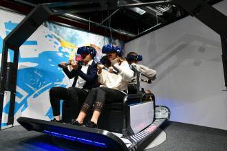 「冒険川下りＶＲ ラピッドリバー」体験風景イメージ