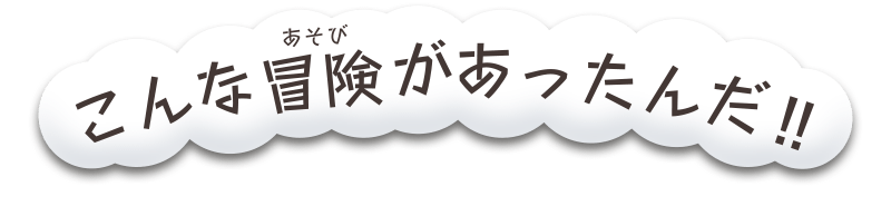 こんな冒険があったんだ!!